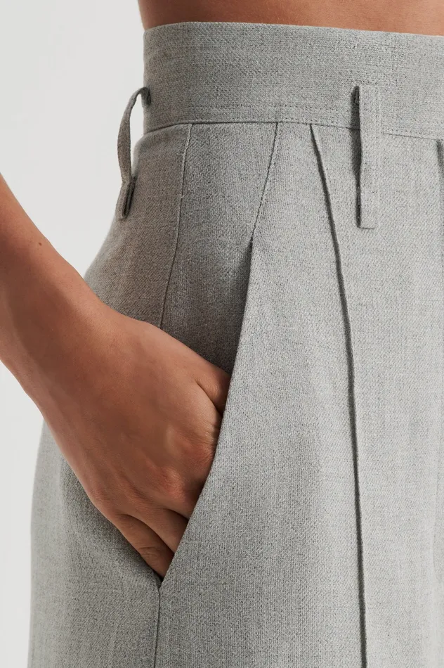 Trousers DRAPED TAILORED TROUSER PALEGREY 8211 Scanlan Theodore Women Trousers DRAPED TAILORED TROUSER PALEGREY 8211 Scanlan Theodore Women