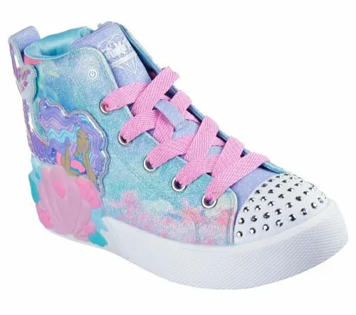 Twinkle Toes Seashell Magic 8211 Mermaid Sea Blue Multi Kids SKECHERS Kids UK Sizes 9525