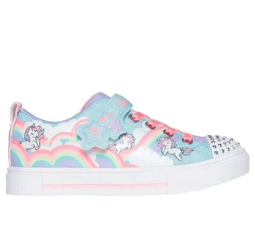 Twinkle Toes Twinkle Sparks 8211 Jumpin039 Clouds Turquoise Multi Kids SKECHERS Toddlers UK Sizes 49 Twinkle Toes Twinkle Sparks 8211 Jumpin039 Clouds Turquoise Multi Kids SKECHERS Toddlers UK Sizes 49