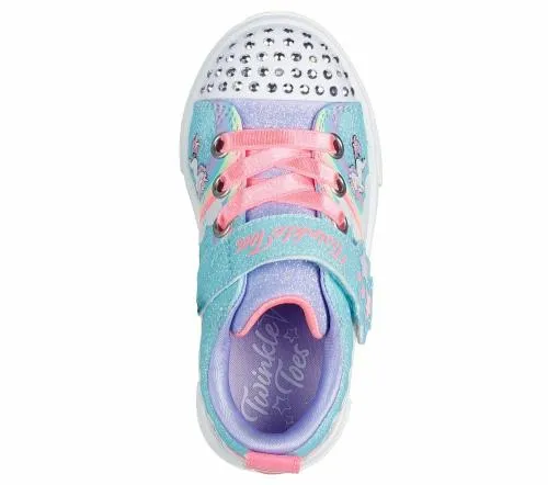 Twinkle Toes Twinkle Sparks 8211 Jumpin039 Clouds Turquoise Multi Kids SKECHERS Toddlers UK Sizes 49