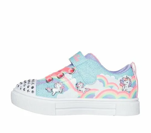 Twinkle Toes Twinkle Sparks 8211 Jumpin039 Clouds Turquoise Multi Kids SKECHERS Toddlers UK Sizes 49