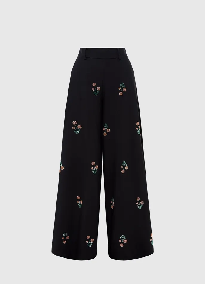 Two Piece Sets Candied Embellished Pants 8211 Wildflower Beading LEO LIN Women