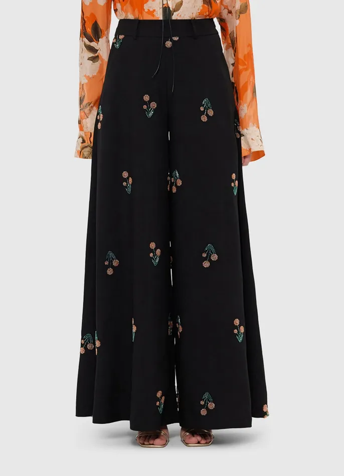 Two Piece Sets Candied Embellished Pants 8211 Wildflower Beading LEO LIN Women