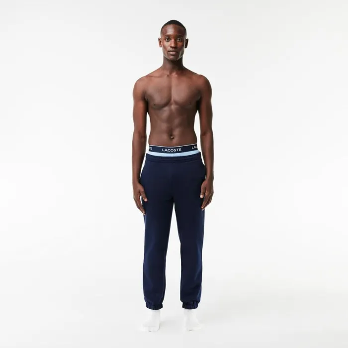 Underwear and Socks Men Lacoste Men039s 3Pack Trunks Blue Grey Chine F7k