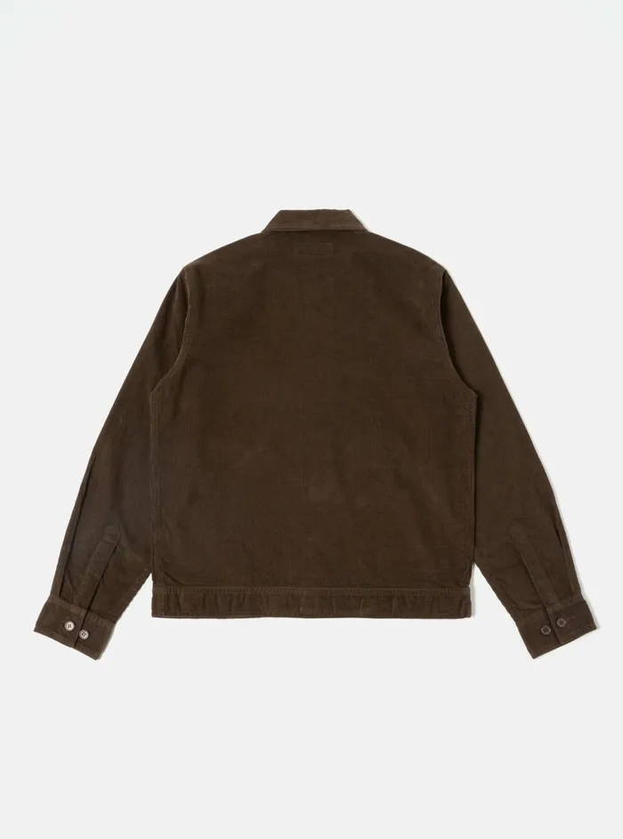 Uniform Jacket In Brown Fine Cord Men Universal Works Overshirts
