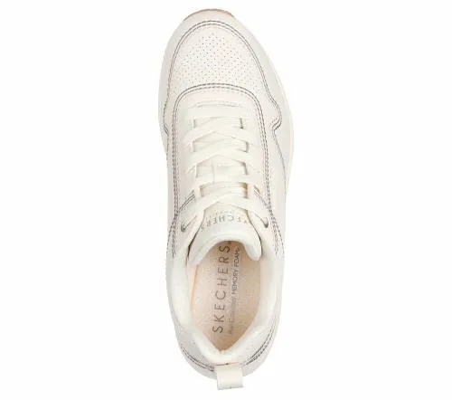 Uno 8211 Luxurious Stitches Off White Women SKECHERS Lace Up