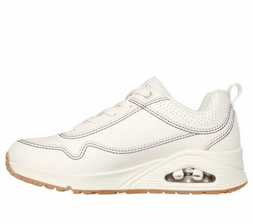 Uno 8211 Luxurious Stitches Off White Women SKECHERS Lace Up