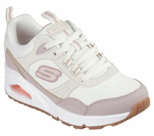 Uno 8211 Mesh Mode Natural Taupe Kids SKECHERS Big Kids UK Sizes 36
