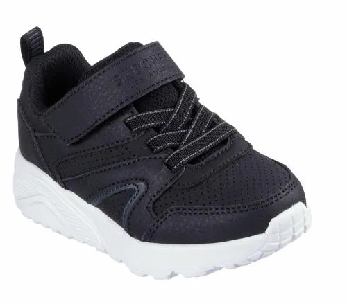 Uno Lite 8211 Echo Surge Black White Kids SKECHERS Toddlers UK Sizes 49