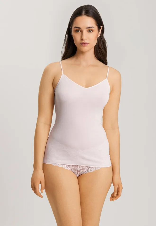 VNeck Cotton Camisole Honeydew Women HANRO Pajama Tops