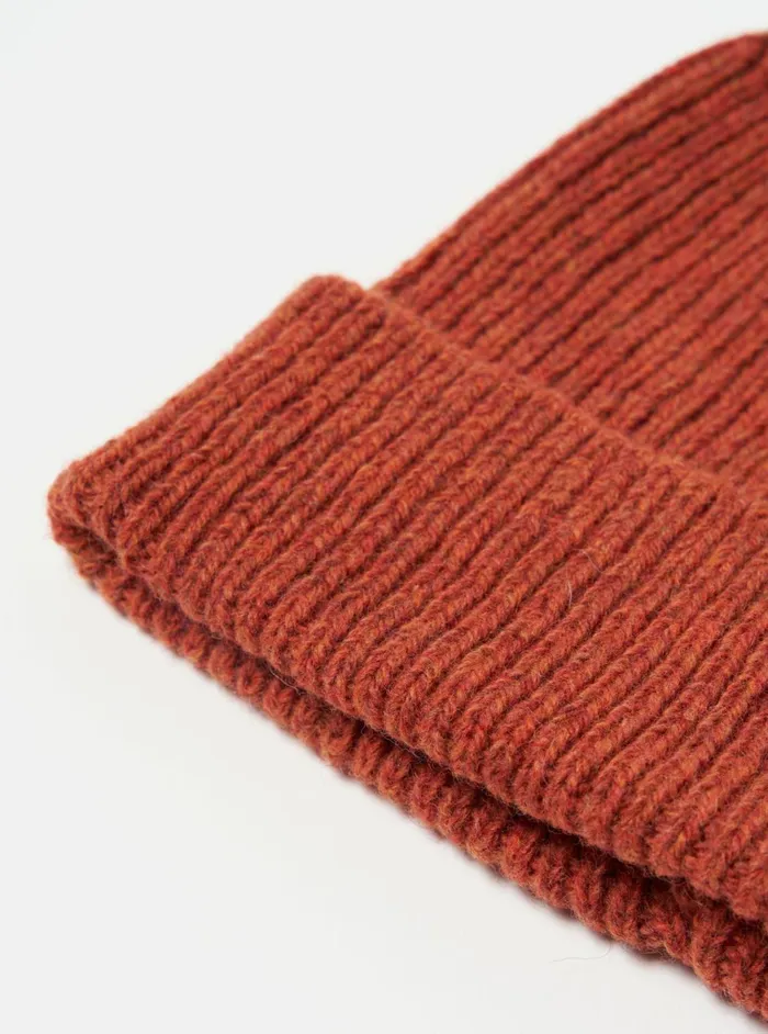 Watch Cap In Orange Eco Wool Men Universal Works Hats Watch Cap In Orange Eco Wool Men Universal Works Hats