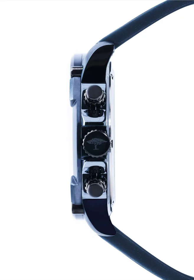 Watch Men FYNCHHATTON Stainless Steel Watch With Chronograph Blue Watch Men FYNCHHATTON Stainless Steel Watch With Chronograph Blue