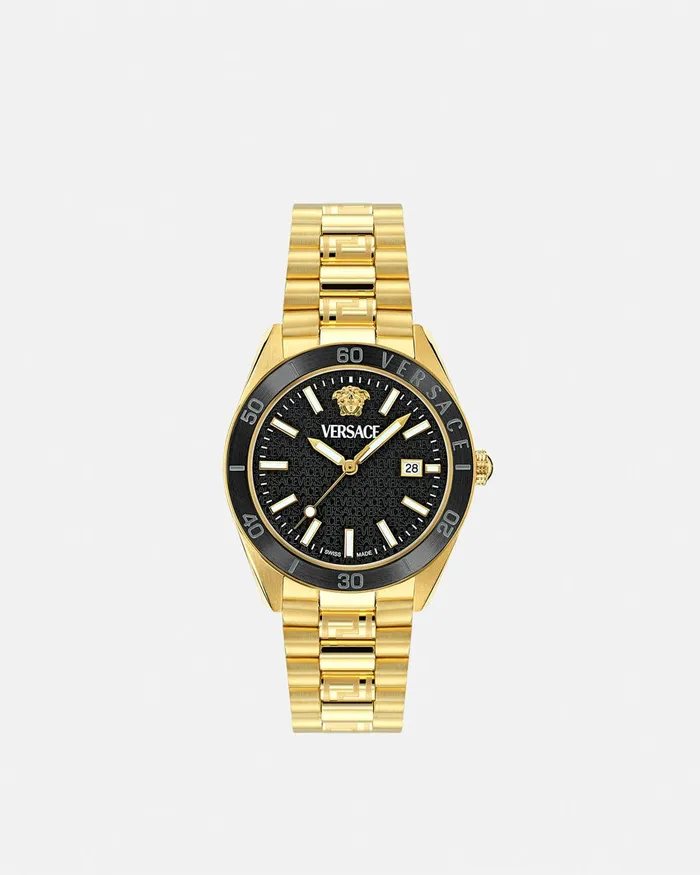 Watches Men Versace VDome Watch Blackgold