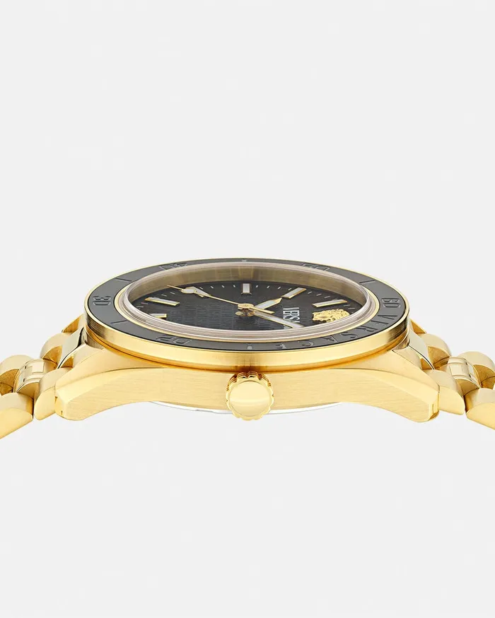 Watches Men Versace VDome Watch Blackgold