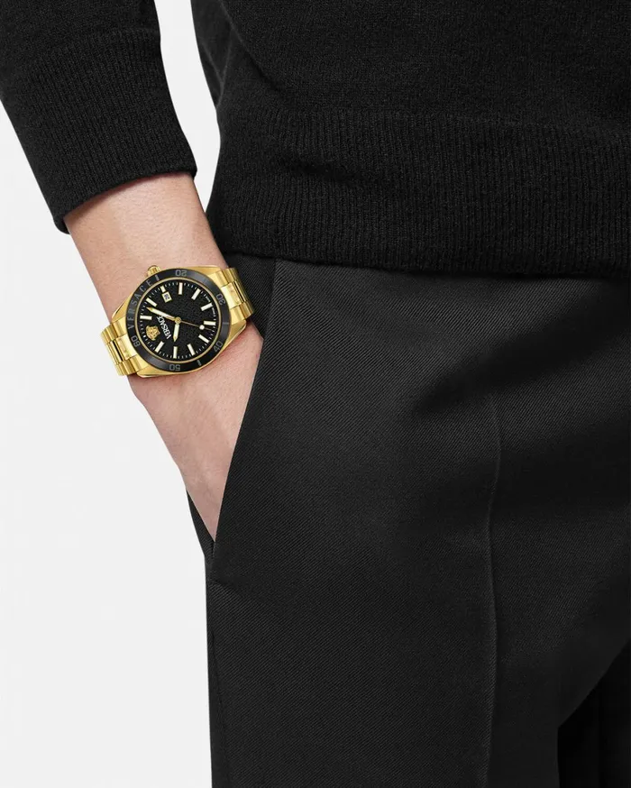 Watches Men Versace VDome Watch Blackgold