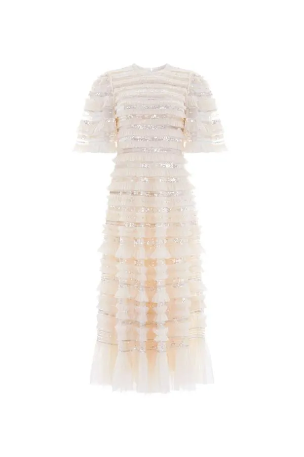 WeddingWomen Needle and Thread Nancy Frill Ballerina Dress Champagne WeddingWomen Needle and Thread Nancy Frill Ballerina Dress Champagne