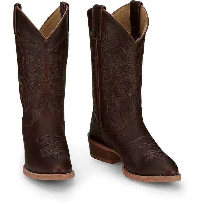 Western Men Justin Boots Hayne 12034 Western Boot Brown