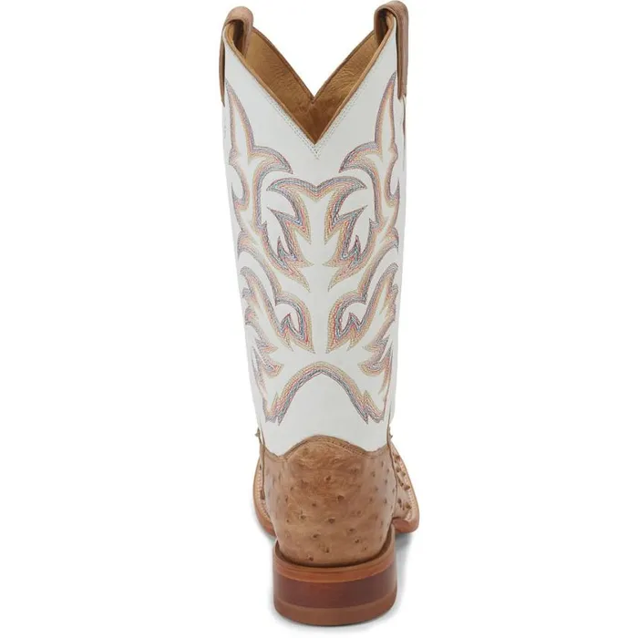 Western Men Justin Boots Pascoe 13034 Full Quill Ostrich Antique Tan 040brown041