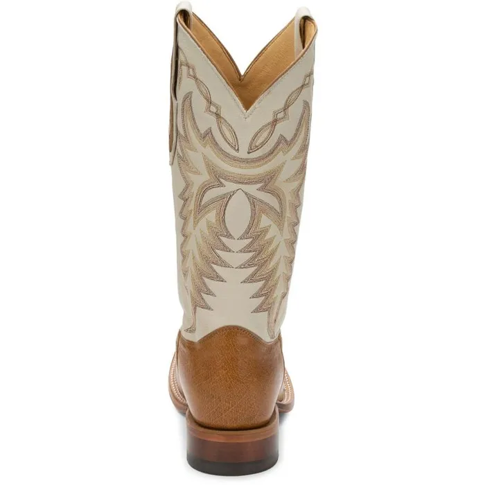 Western Men Justin Boots Pascoe 13034 Smooth Ostrich Western Boots Antique Saddle 040tan041