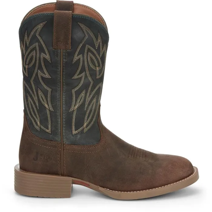 Western Men Justin Boots Rendon 11034 Western Boot Barnwood Brown 040brown041