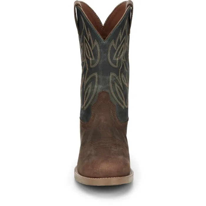 Western Men Justin Boots Rendon 11034 Western Boot Barnwood Brown 040brown041