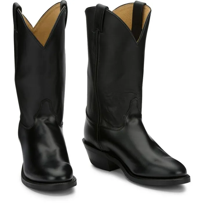 Western Men Justin Boots Tobias 12034 Western Boot Black