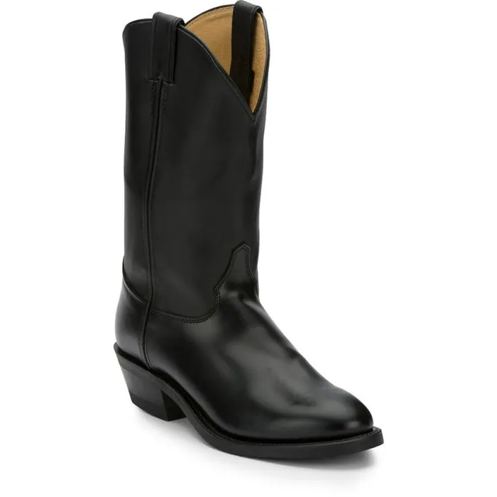 Western Men Justin Boots Tobias 12034 Western Boot Black