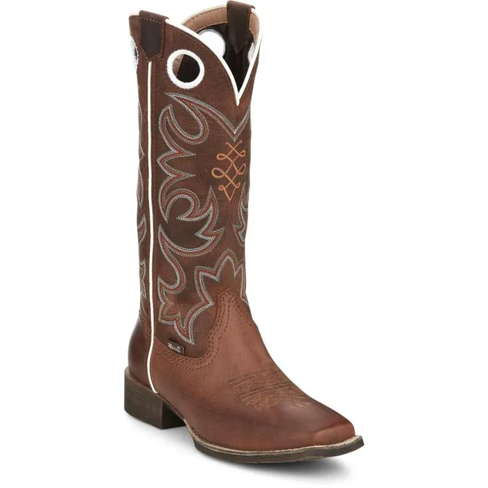 Western Women Justin Boots Cam 13034 Western Boot Leather Brown 040brown041