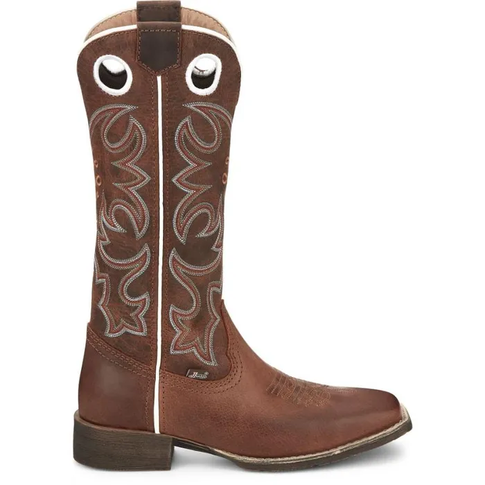 Western Women Justin Boots Cam 13034 Western Boot Leather Brown 040brown041
