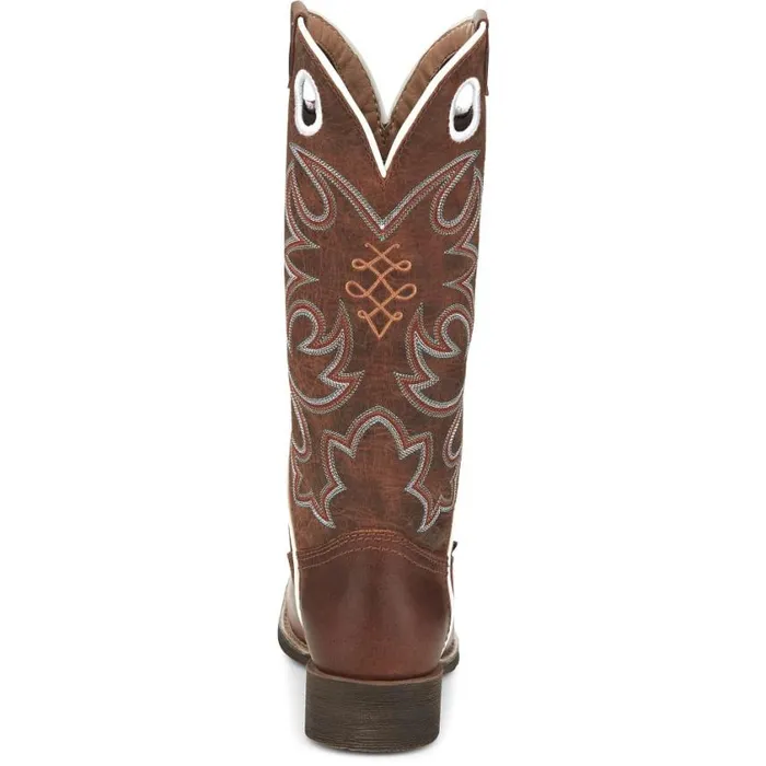Western Women Justin Boots Cam 13034 Western Boot Leather Brown 040brown041