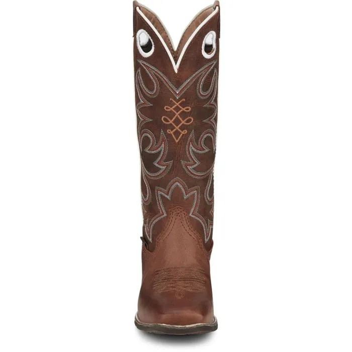 Western Women Justin Boots Cam 13034 Western Boot Leather Brown 040brown041
