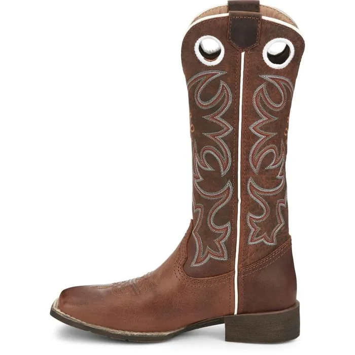 Western Women Justin Boots Cam 13034 Western Boot Leather Brown 040brown041