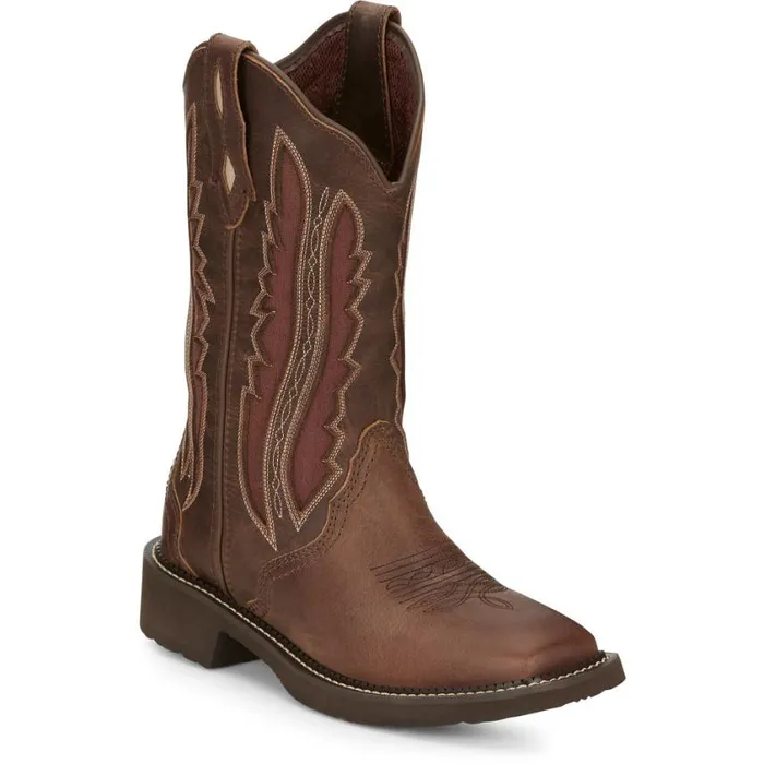 Western Women Justin Boots Paisley 11034 Western Boot Brown