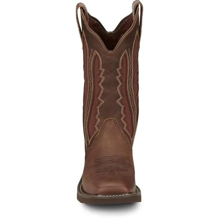 Western Women Justin Boots Paisley 11034 Western Boot Brown
