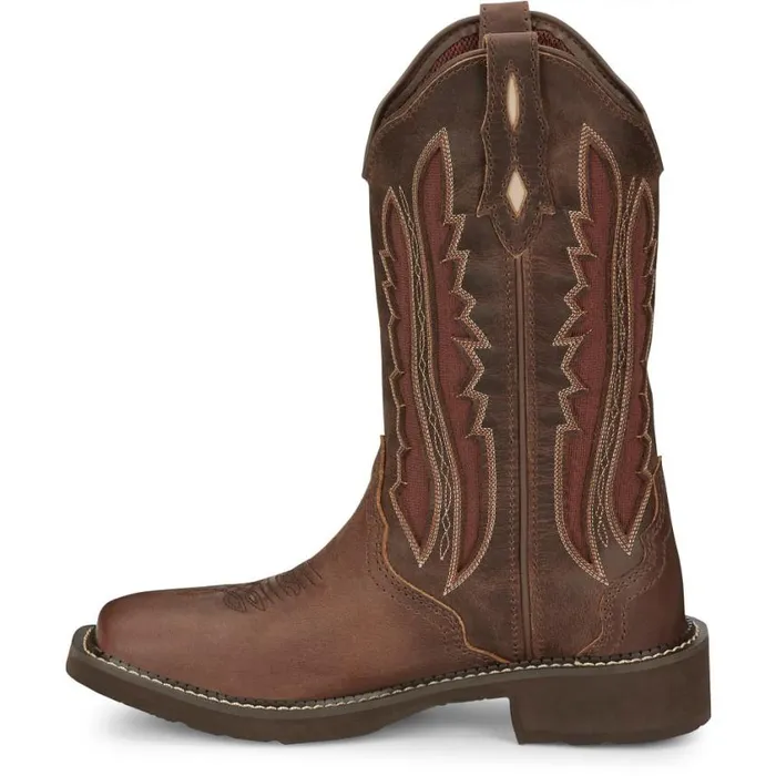 Western Women Justin Boots Paisley 11034 Western Boot Brown