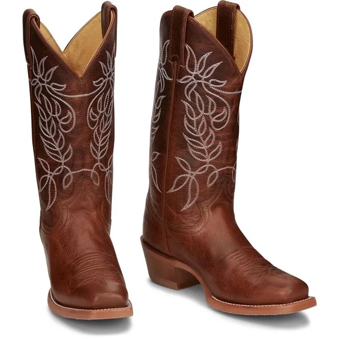 Western Women Justin Boots Vickery 12034 Western Boot Brown