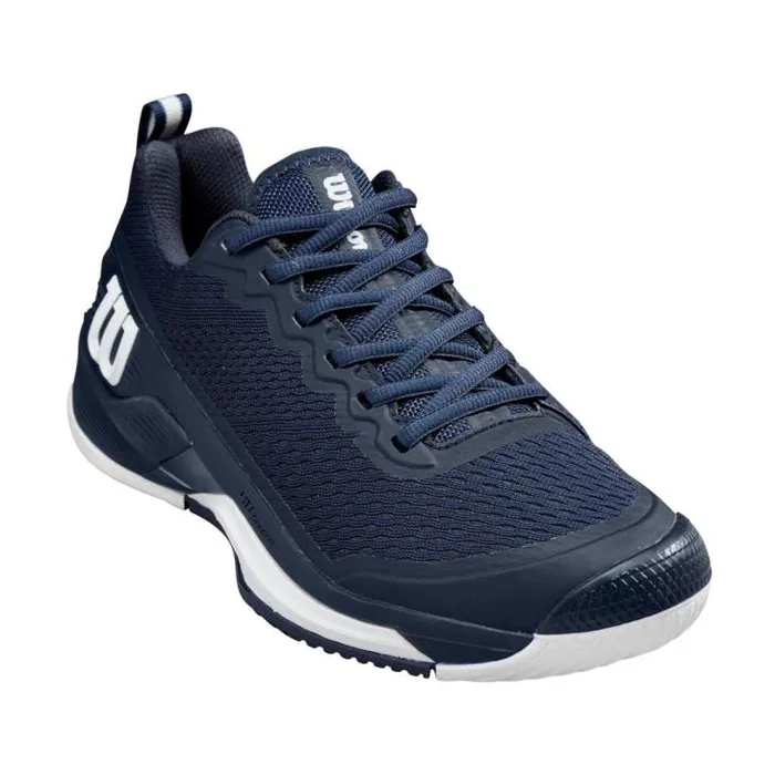 Wilson Shoes Sports Rush Pro 45 Men039s Tennis Shoe 8211 Navy Blazer Navy Blazer White