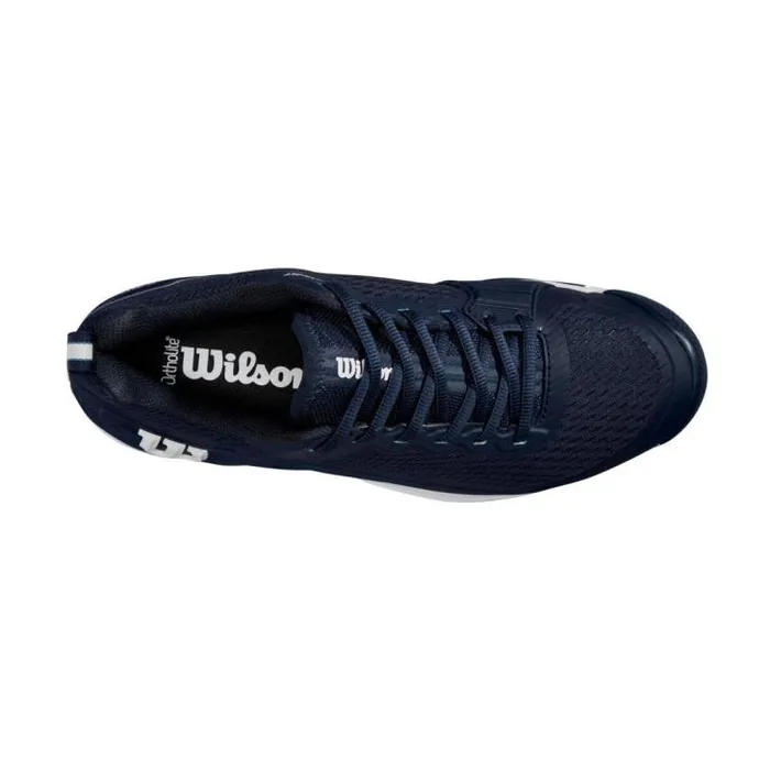 Wilson Shoes Sports Rush Pro 45 Men039s Tennis Shoe 8211 Navy Blazer Navy Blazer White