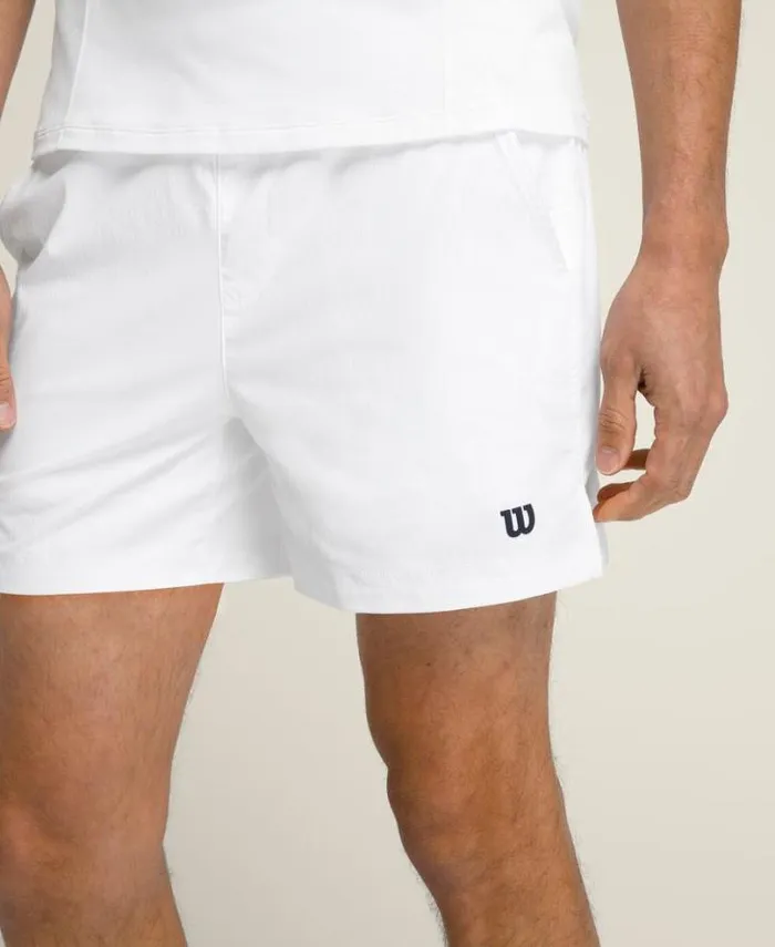 Wilson Shorts Men Tennis Volley Short 8211 Bright White