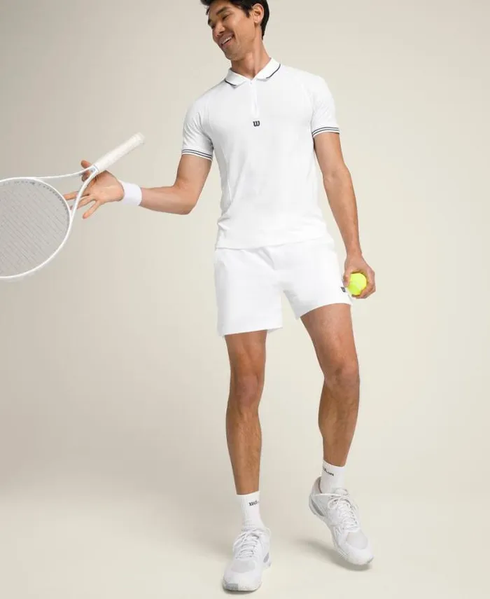Wilson Shorts Men Tennis Volley Short 8211 Bright White