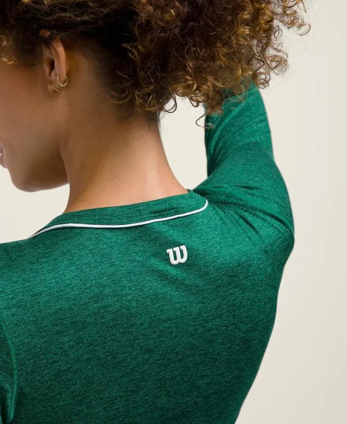 Wilson Tees Women All Day Long Sleeve 8211 Club Green