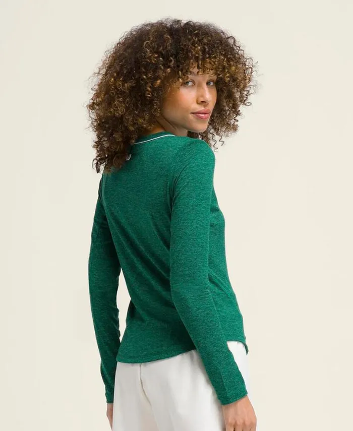 Wilson Tees Women All Day Long Sleeve 8211 Club Green