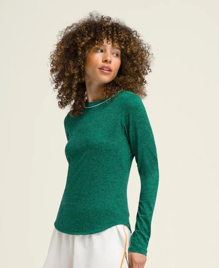 Wilson Tees Women All Day Long Sleeve 8211 Club Green