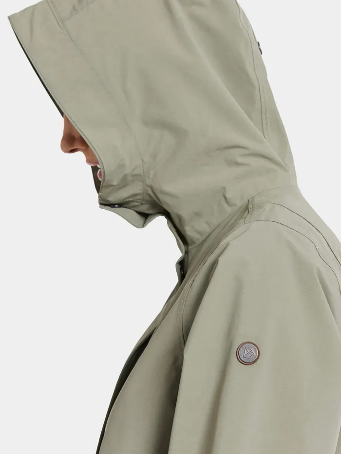Women Adria Parka Mistel Green Didriksons Spring Jackets