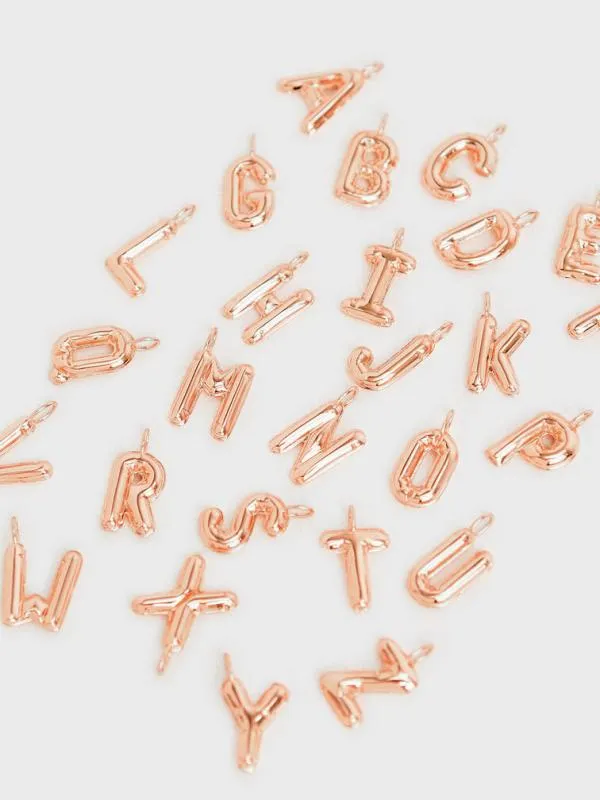 Women Alphabet 039B039 Charm 8211 Rose Gold CHARLES and KEITH Charms