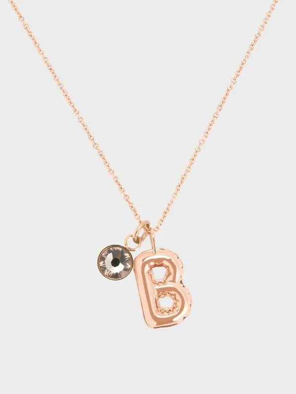 Women Alphabet 039B039 Charm 8211 Rose Gold CHARLES and KEITH Charms