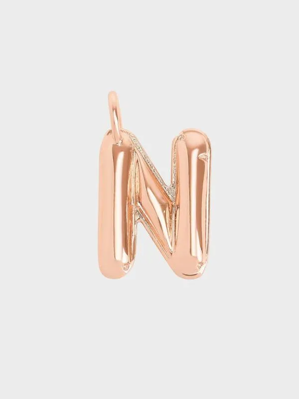 Women Alphabet 039N039 Charm 8211 Rose Gold CHARLES and KEITH Charms