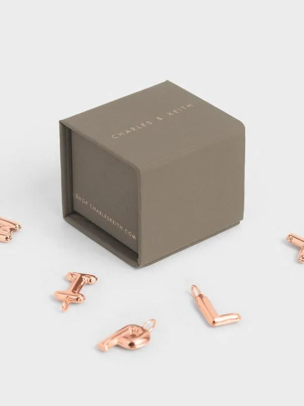 Women Alphabet 039Z039 Charm 8211 Rose Gold CHARLES and KEITH Charms