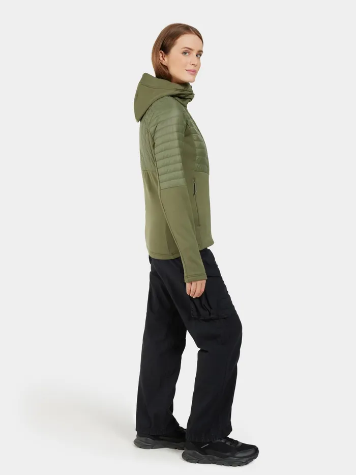 Women Annema FullZip Wild Forest Green Didriksons Outdoor Jackets