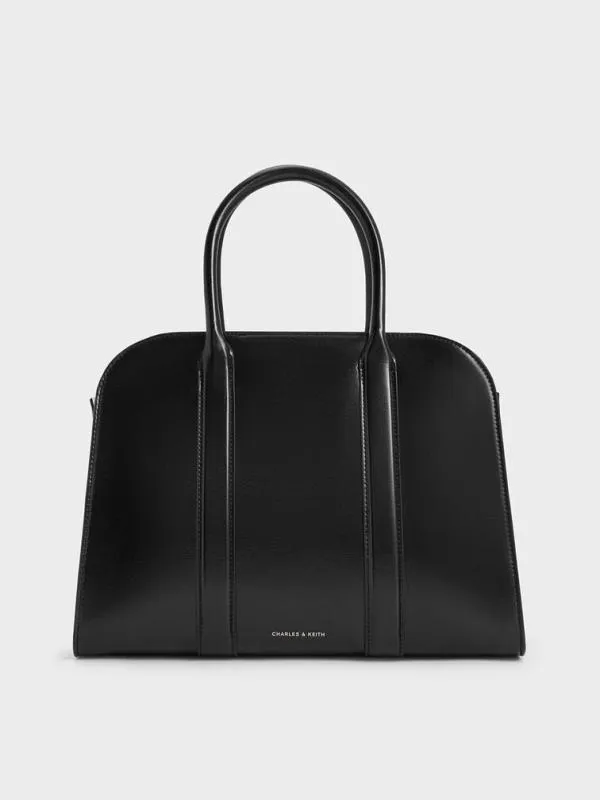 Women Axel Bowling Bag 8211 Noir CHARLES and KEITH Crossbody Bags